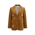Forte_Forte Braune Baumwolljacke in voller Länge
