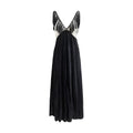 Forte_Forte Schwarzes Viskose-Freizeitkleid