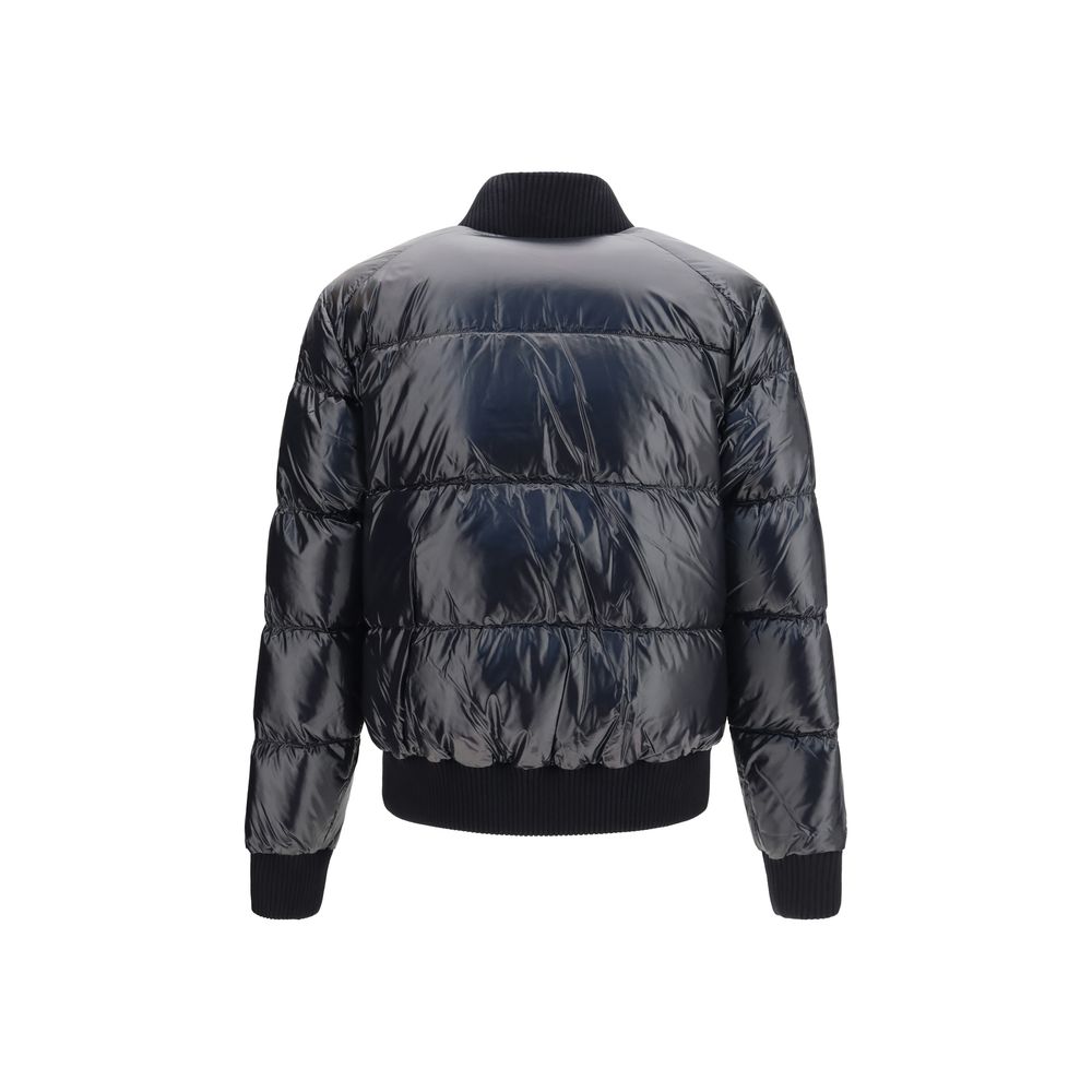 Moose Knuckles Schwarzer Nylon-Bomber