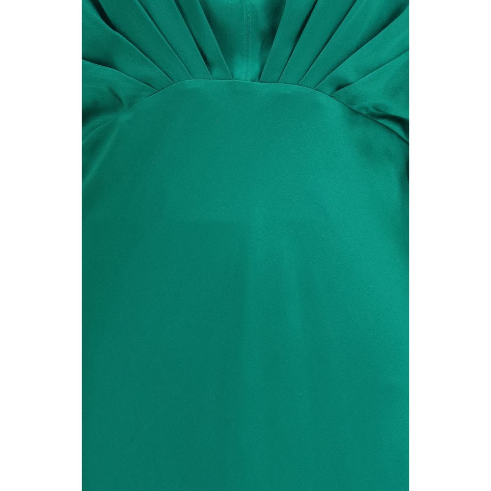 Forte_Forte Zweifarbige Seiden-Cocktailkleid