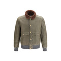 Brunello Cucinelli Zweifarbige Kaschmir-Bomberjacke