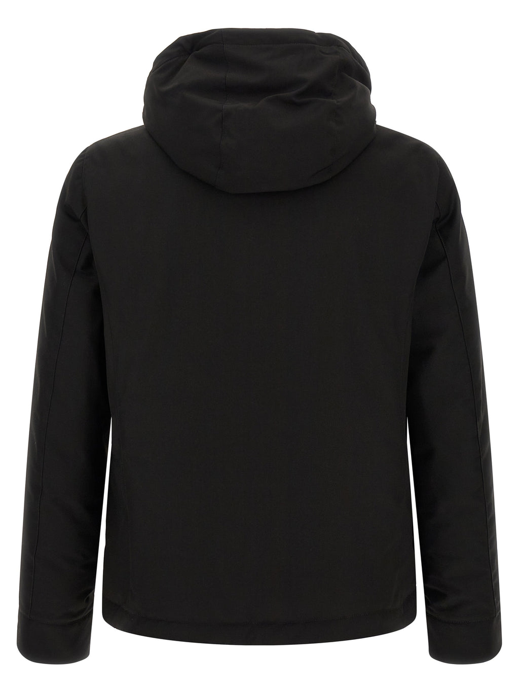 MooRER Schwarze Wolljacke in voller Länge