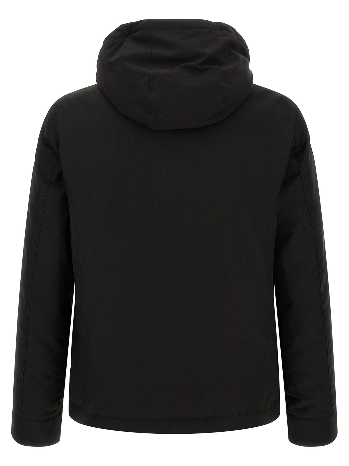 MooRER Schwarze Wolljacke in voller Länge