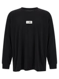 MM6 Maison Margiela Schwarzes Baumwoll-T-Shirt