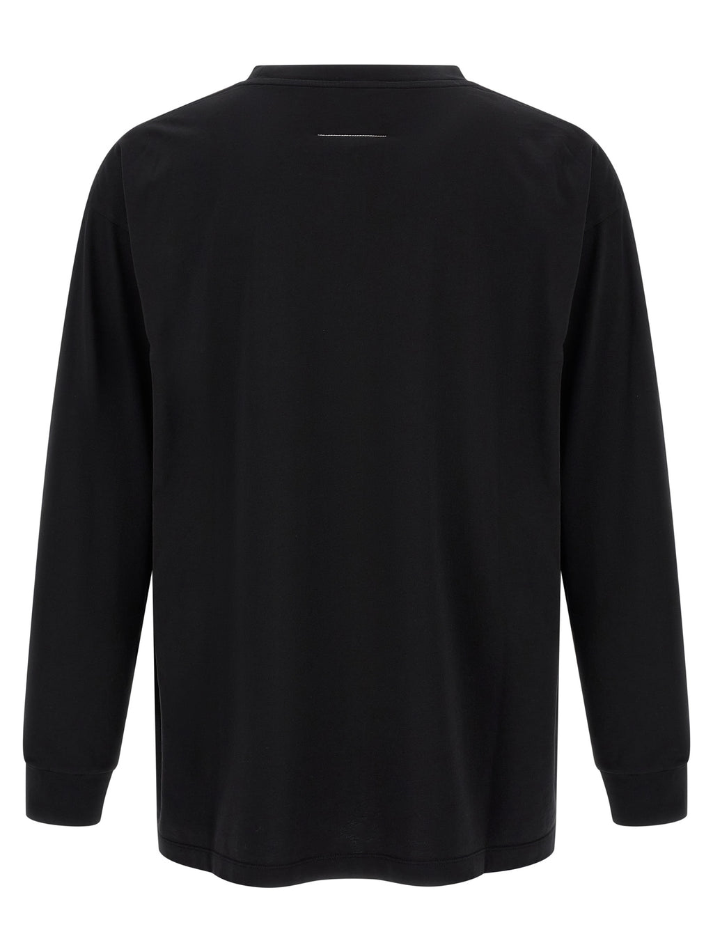 MM6 Maison Margiela Schwarzes Baumwoll-T-Shirt