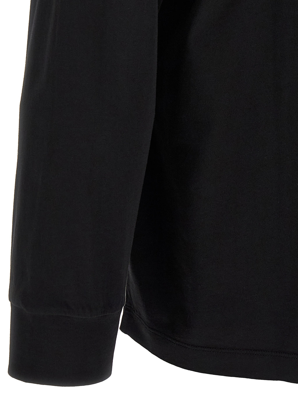 MM6 Maison Margiela Schwarzes Baumwoll-T-Shirt