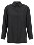 'S Max Mara Graue Wollbluse