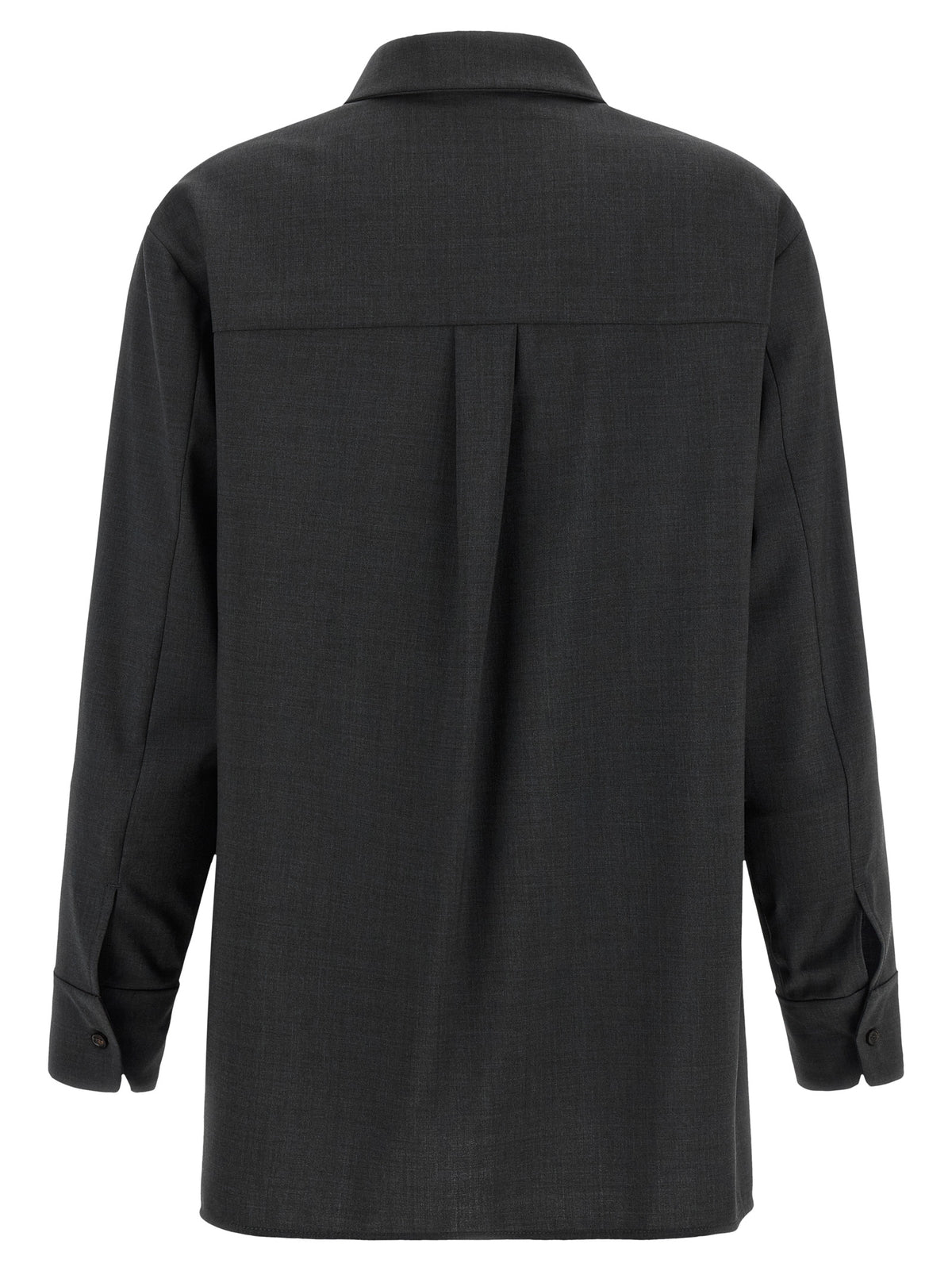 'S Max Mara Graue Wollbluse