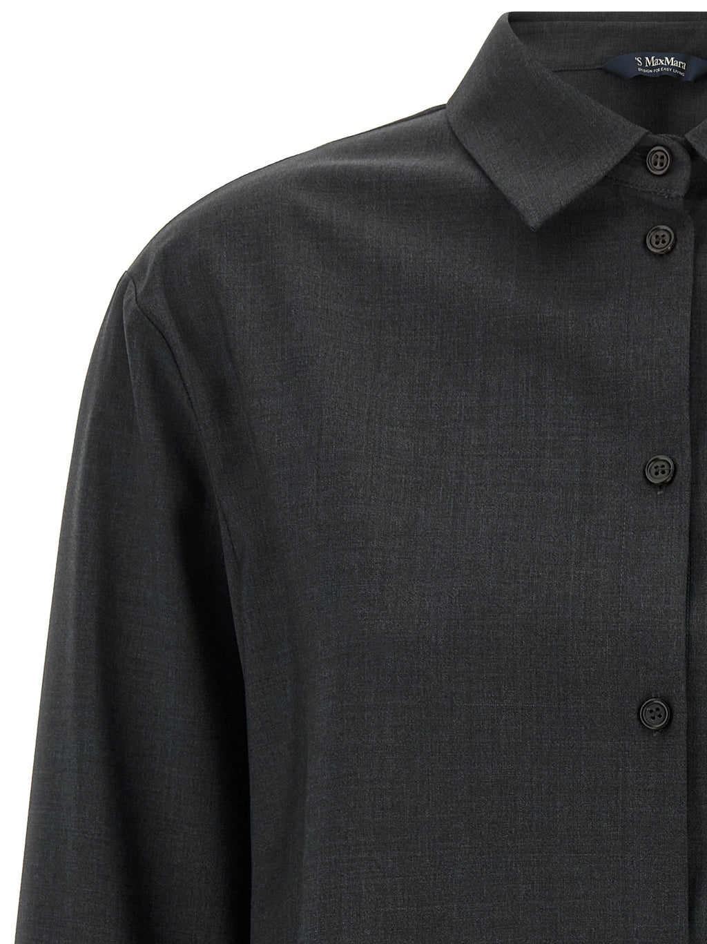 'S Max Mara Graue Wollbluse