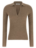 Max Mara Beige Kaschmir-Poloshirt