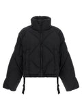 Max Mara Schwarze Polyamid-Jacke in voller Länge