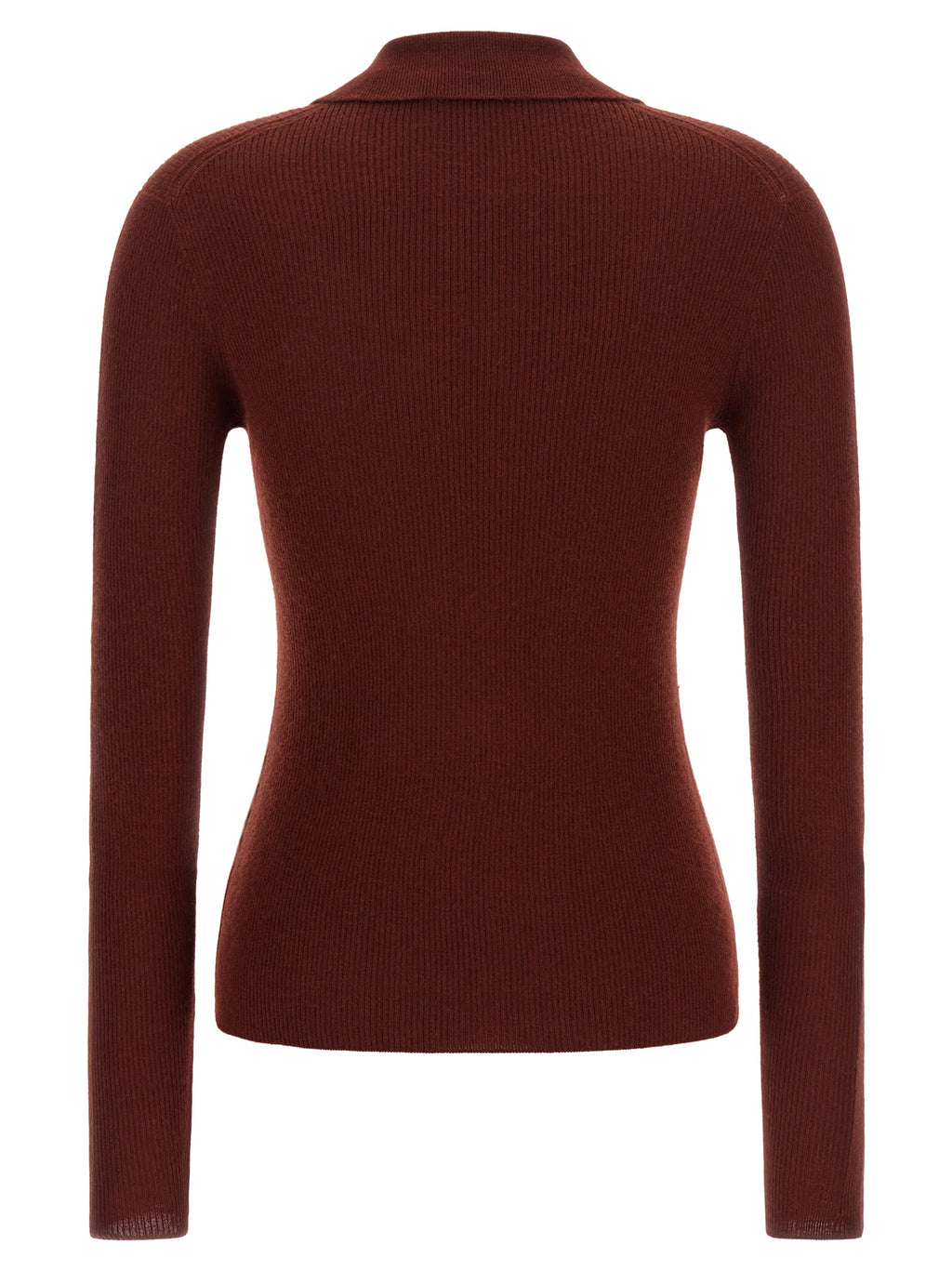 Max Mara Bordeaux Kaschmir Poloshirt