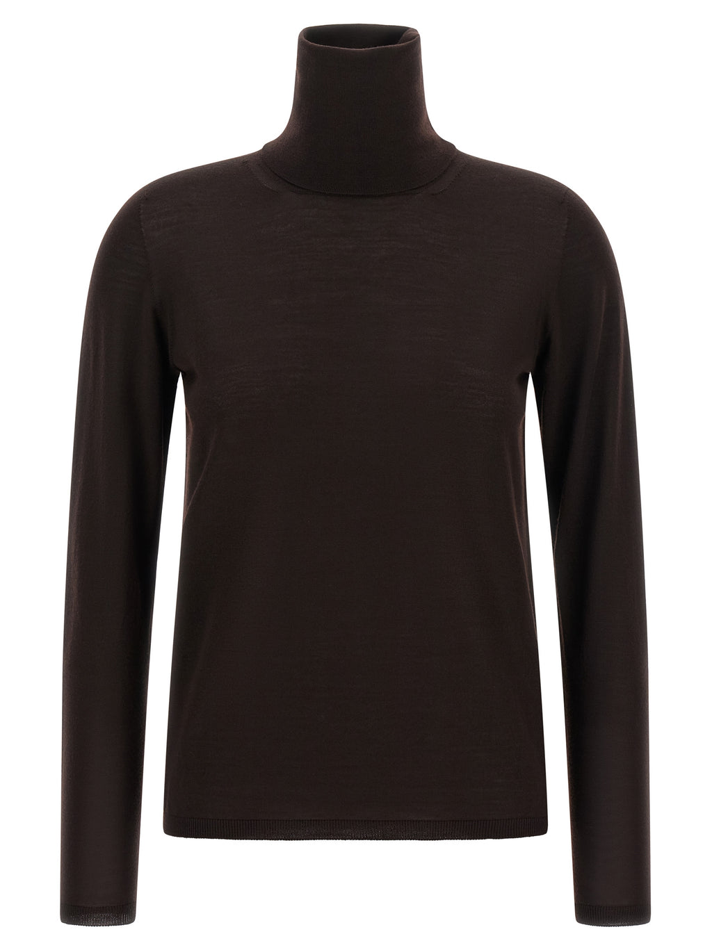 Max Mara Brauner Cardigan aus reiner Schurwolle
