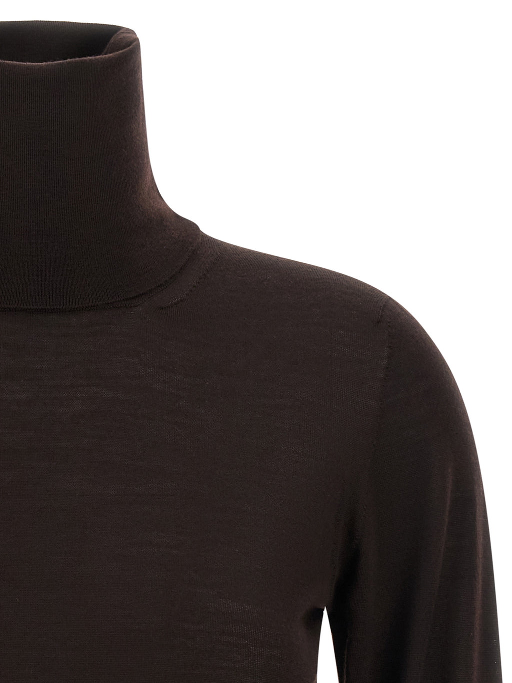 Max Mara Brauner Cardigan aus reiner Schurwolle
