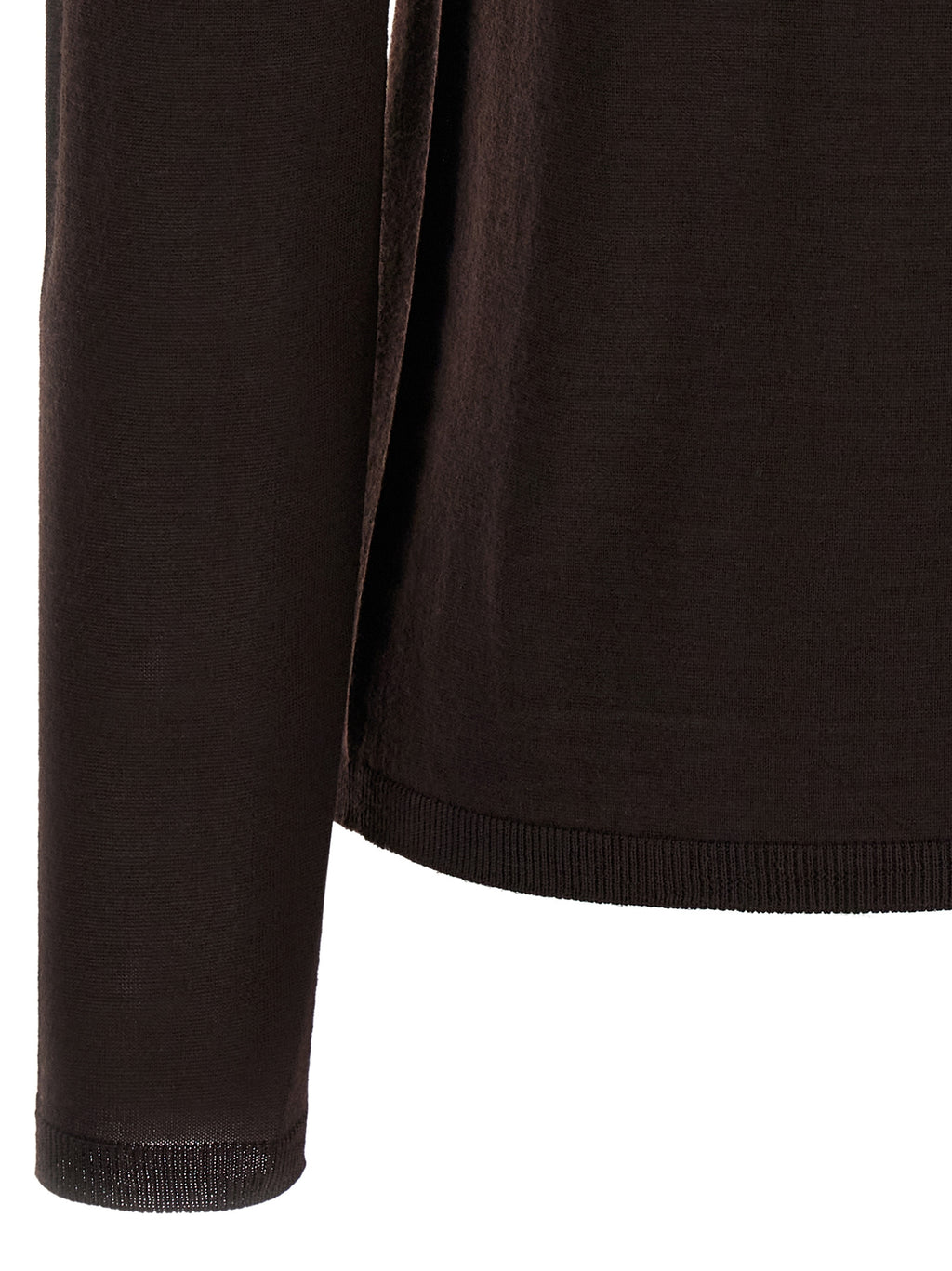 Max Mara Brauner Cardigan aus reiner Schurwolle