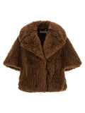 Max Mara Mantel aus reiner Schurwolle in Braun