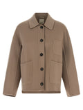 'S Max Mara Beige Wollmantel Lang