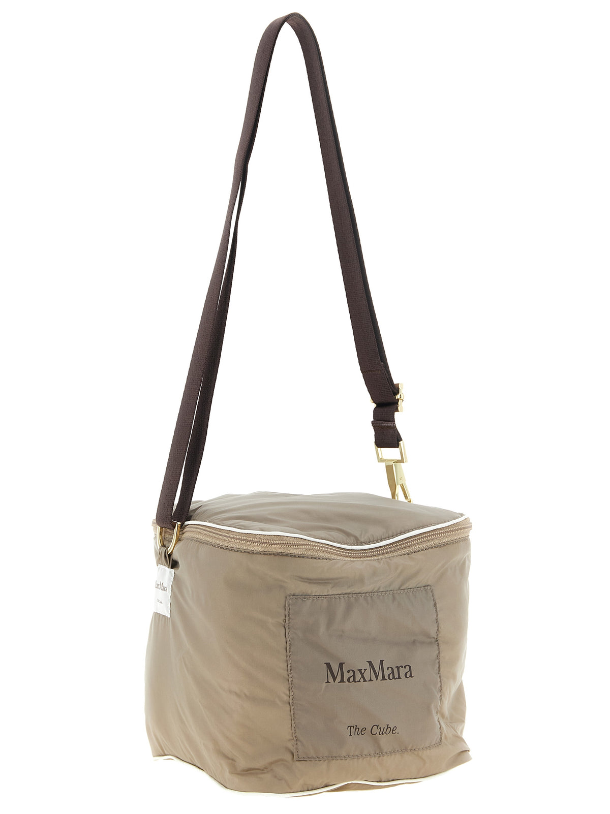 Max Mara Beige Polyamid Ärmellose Jacke