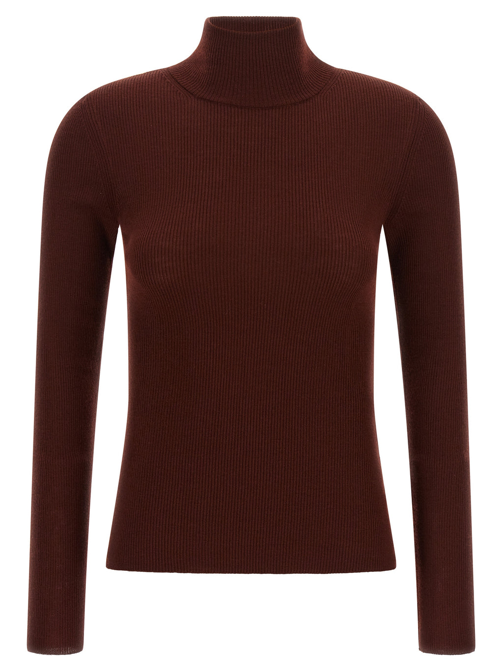 Max Mara Cardigan aus bordeauxroter Schurwolle