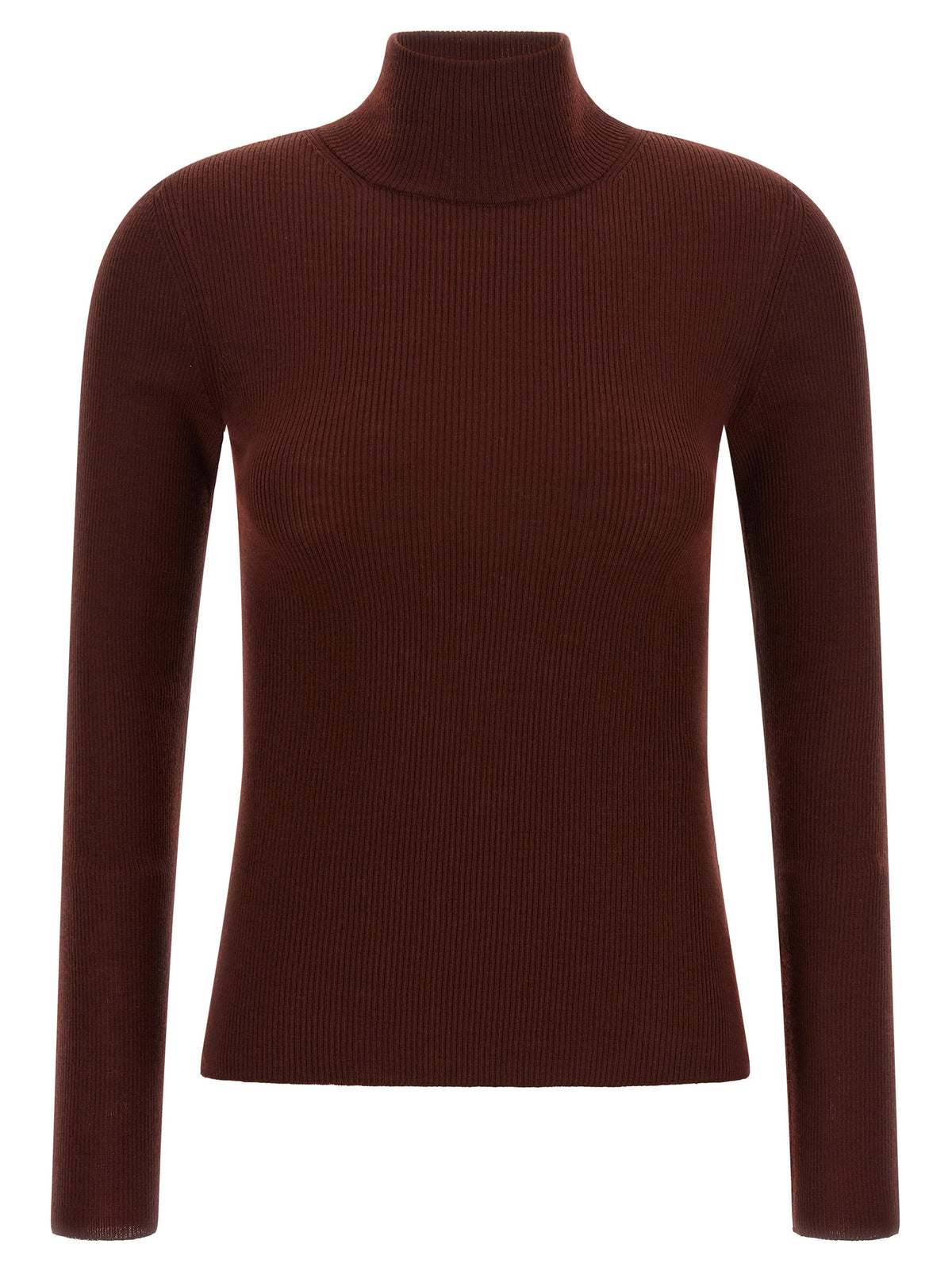 Max Mara Cardigan aus bordeauxroter Schurwolle