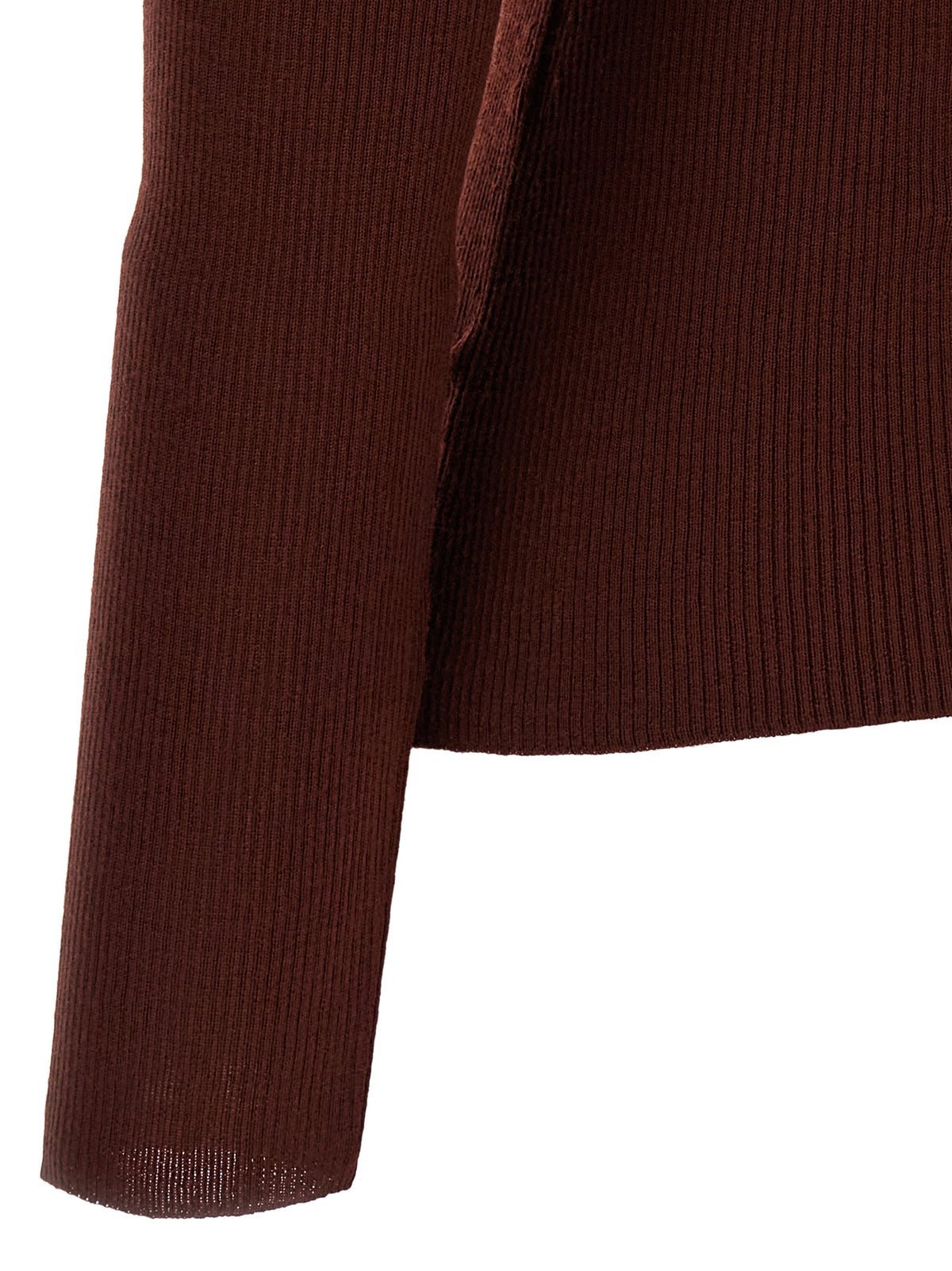 Max Mara Cardigan aus bordeauxroter Schurwolle