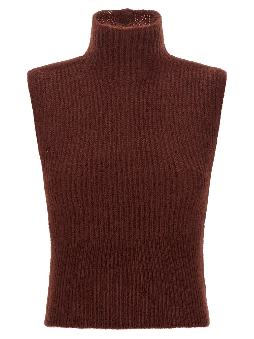 Max Mara Bordeaux Woll-Strickjacke