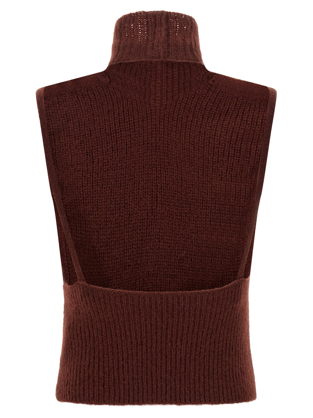 Max Mara Bordeaux Woll-Strickjacke