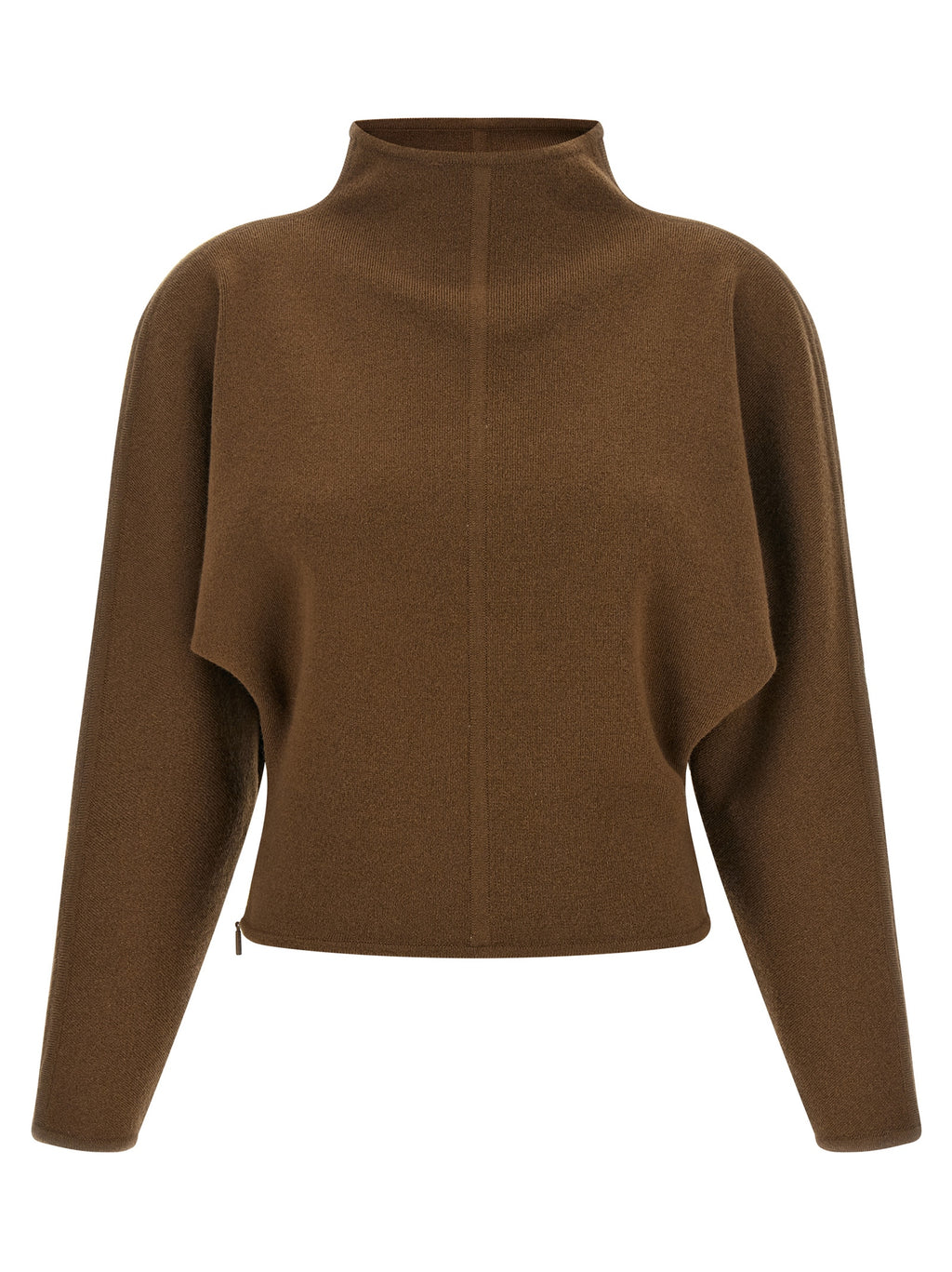 Max Mara Brauner Cardigan aus reiner Schurwolle