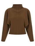 Max Mara Brauner Cardigan aus reiner Schurwolle