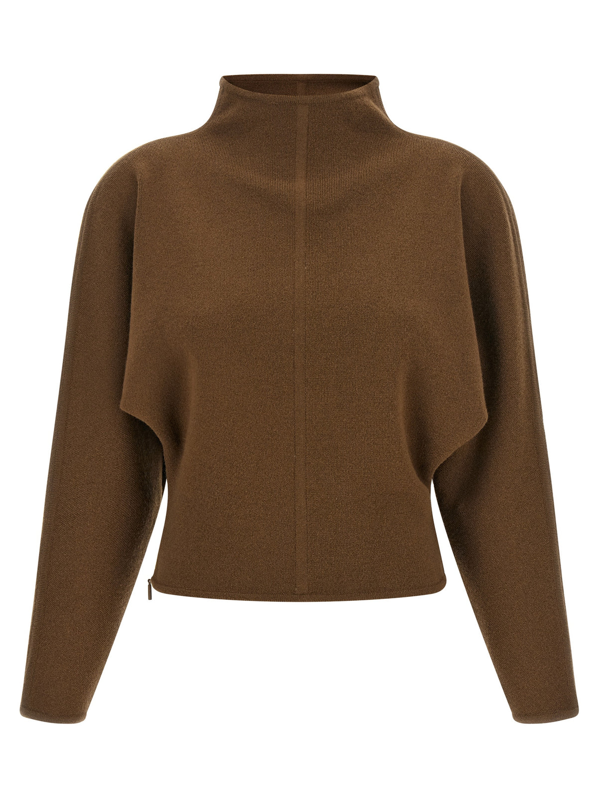 Max Mara Brauner Cardigan aus reiner Schurwolle
