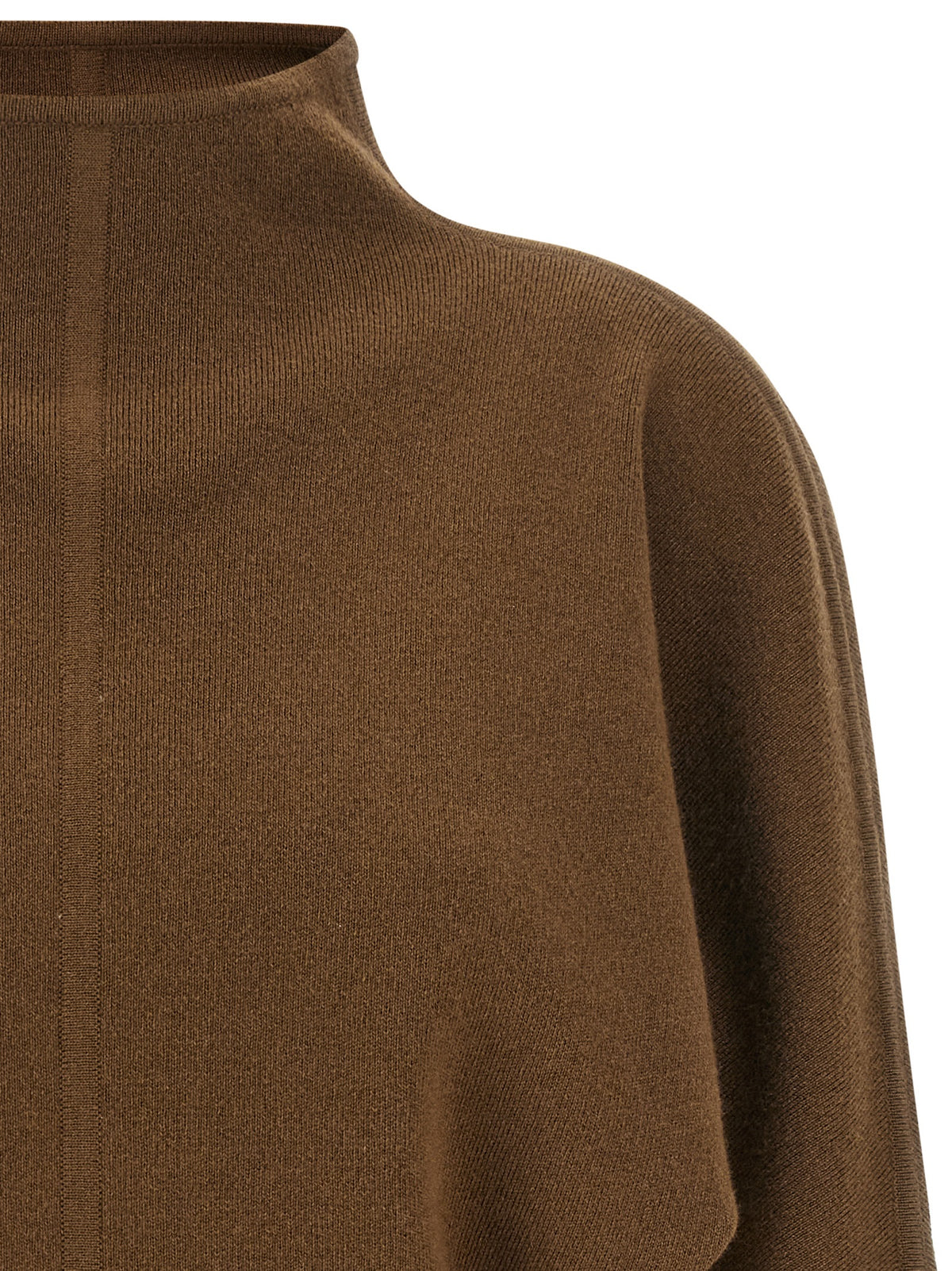 Max Mara Brauner Cardigan aus reiner Schurwolle