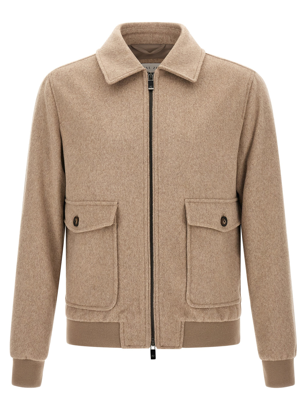 Pal Zileri Beige Wollmantel Lang