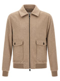 Pal Zileri Beige Wollmantel Lang