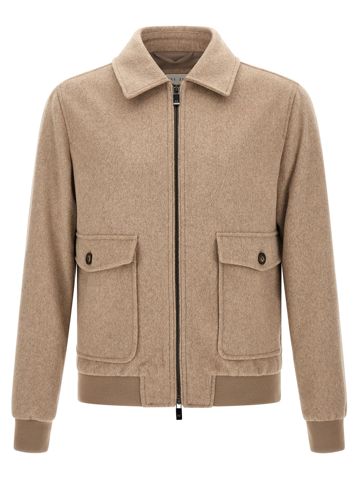 Pal Zileri Beige Wollmantel Lang