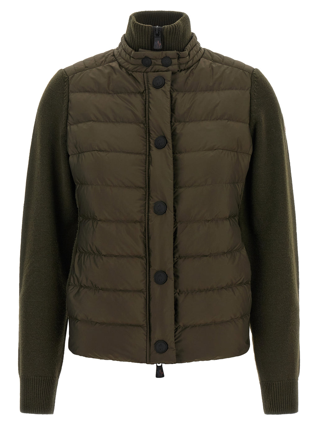 Moncler Grenoble Zweifarbige Polyamid-Strickjacke