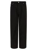 Ami Paris Schwarze Baumwolljeans im Relaxed Fit
