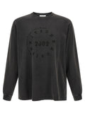 Maison Kitsuné Schwarzes Bio-Baumwoll-T-Shirt
