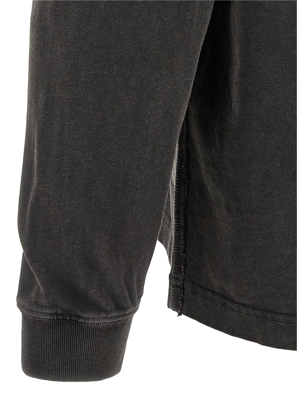 Maison Kitsuné Schwarzes Bio-Baumwoll-T-Shirt