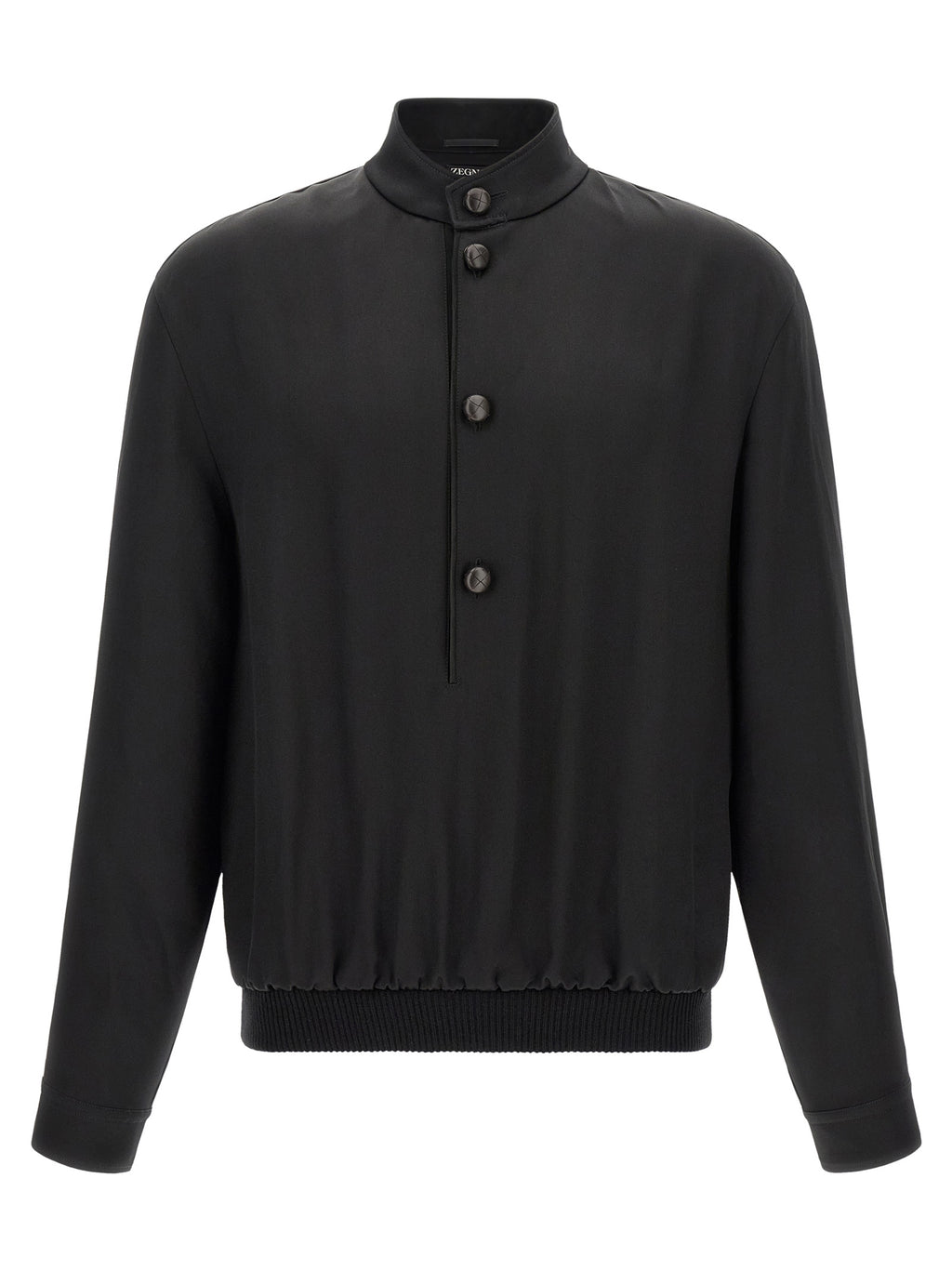 ZEGNA Schwarzer Sweatshirt aus Satin