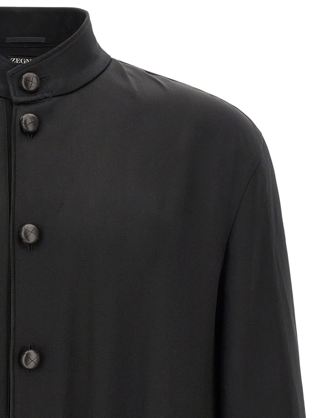 ZEGNA Schwarzer Sweatshirt aus Satin