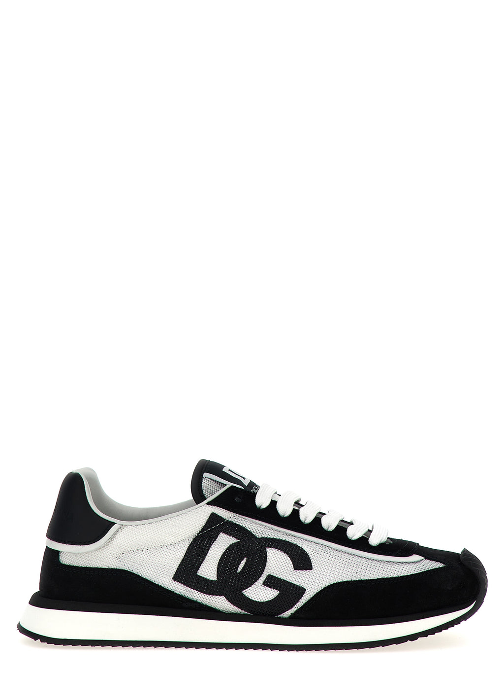 Dolce & Gabbana Zweifarbige Kalbsleder-Sneaker im Athletic-Stil