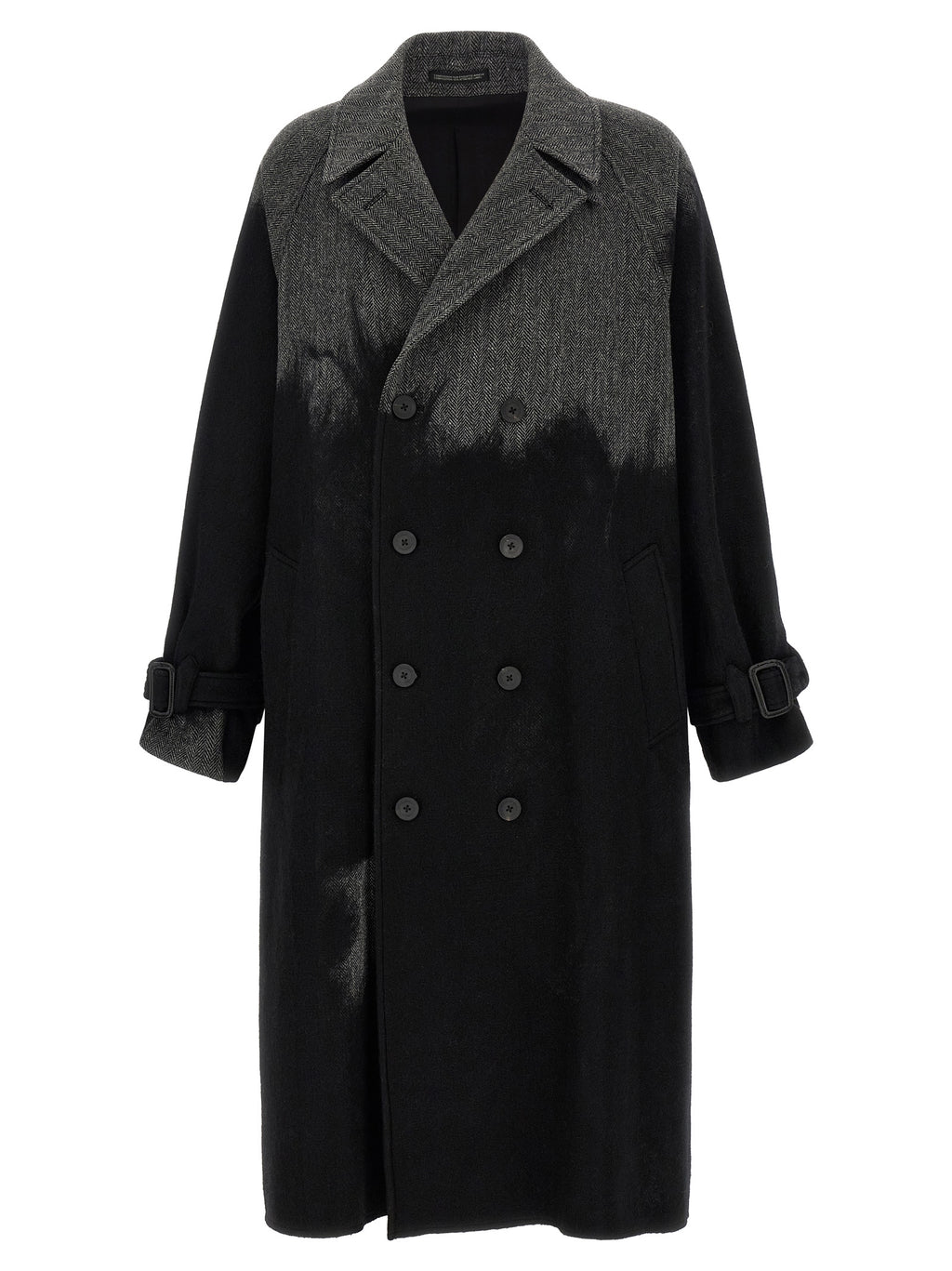 Yohji Yamamoto Grauer Wollmantel