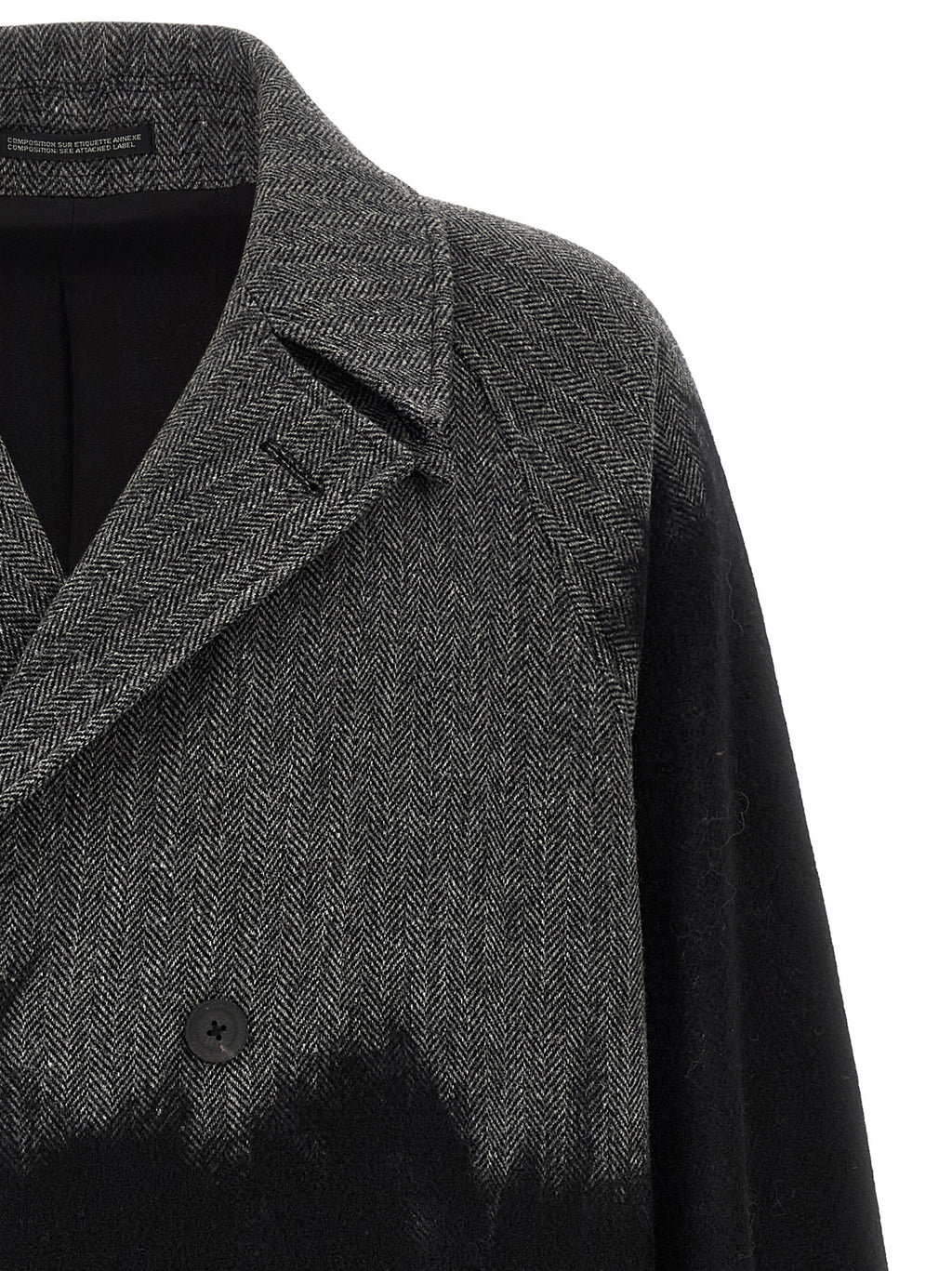 Yohji Yamamoto Grauer Wollmantel