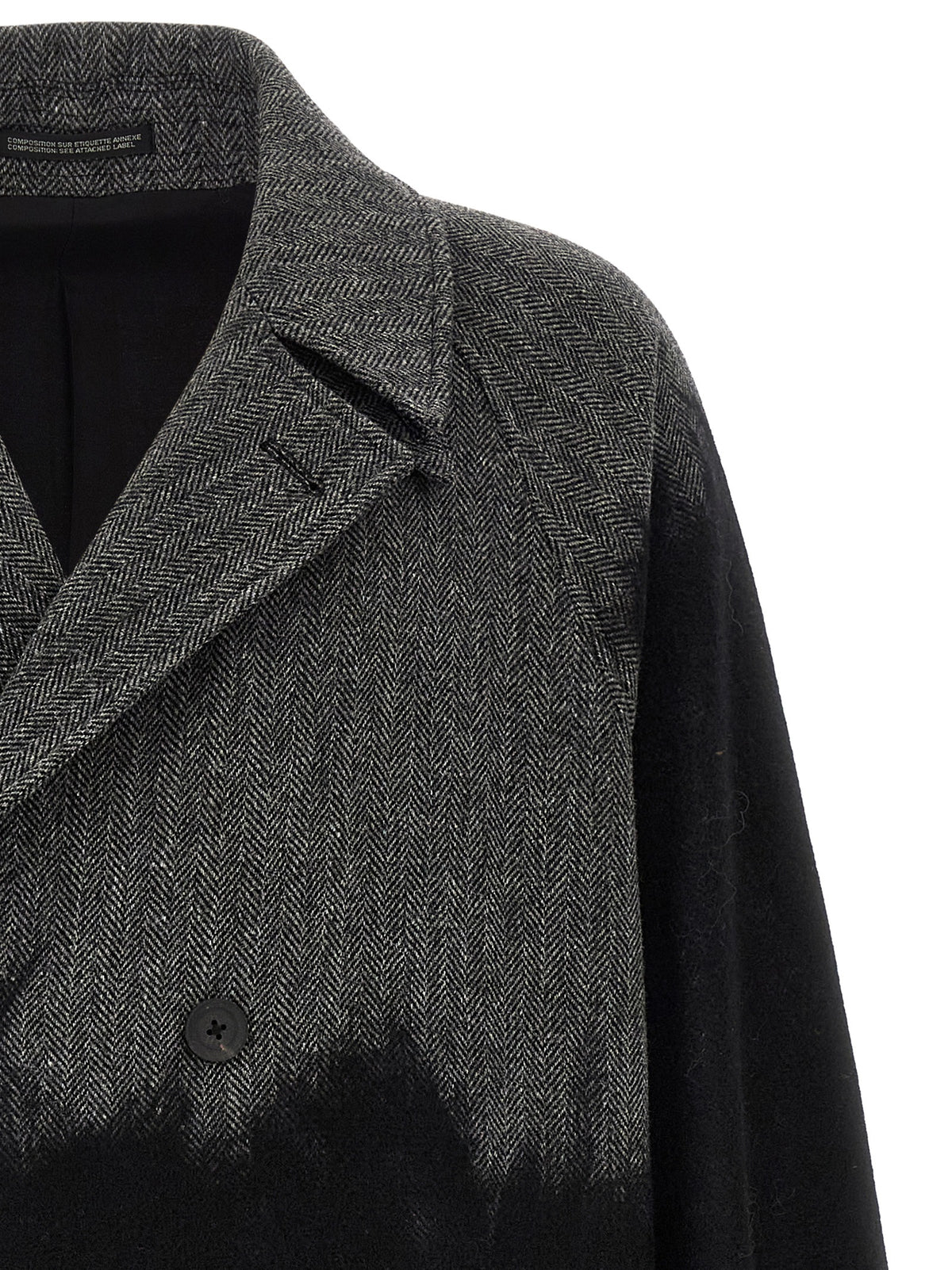 Yohji Yamamoto Grauer Wollmantel