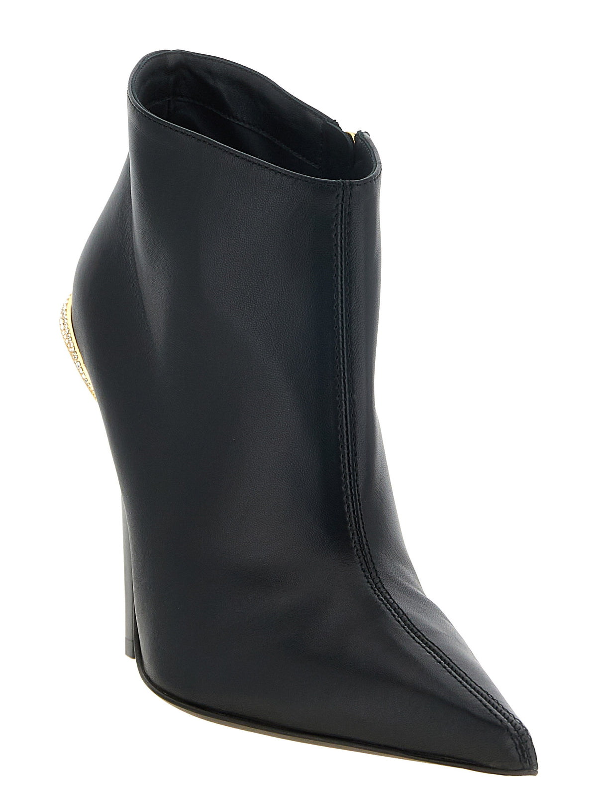 Giuseppe Zanotti Schwarze Stiefeletten aus Lammleder