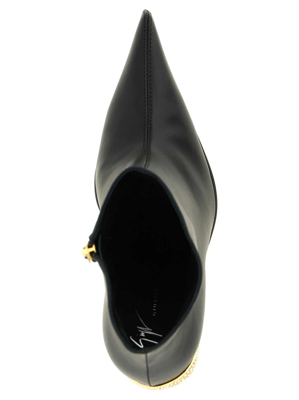 Giuseppe Zanotti Schwarze Stiefeletten aus Lammleder