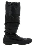 Kiko Kostadinov Schwarze Leder Overknee-Stiefel