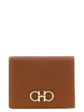Ferragamo Braun Kalbsleder Kartenetui