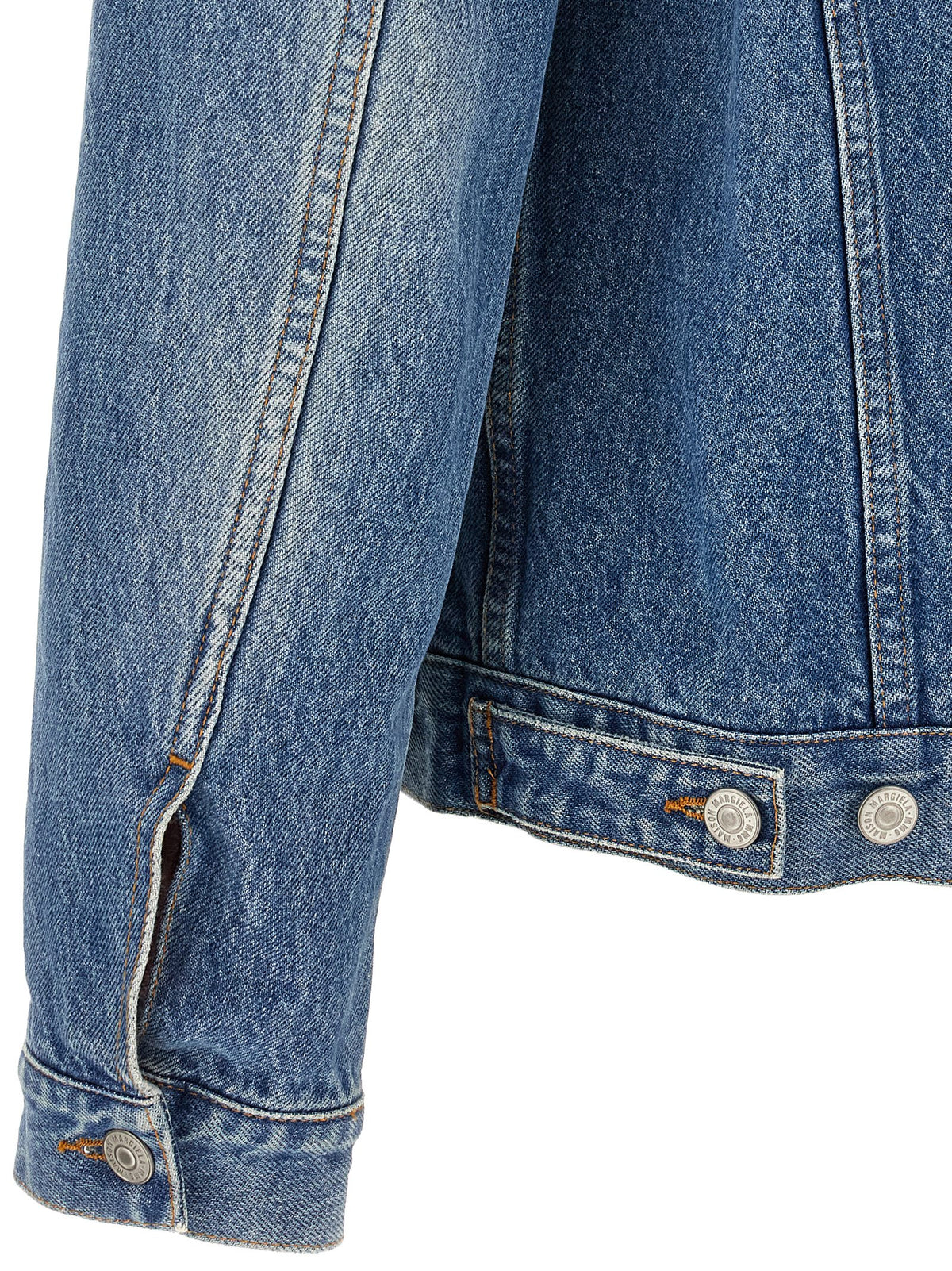 MM6 Maison Margiela Blaue Jeansjacke aus Baumwolle