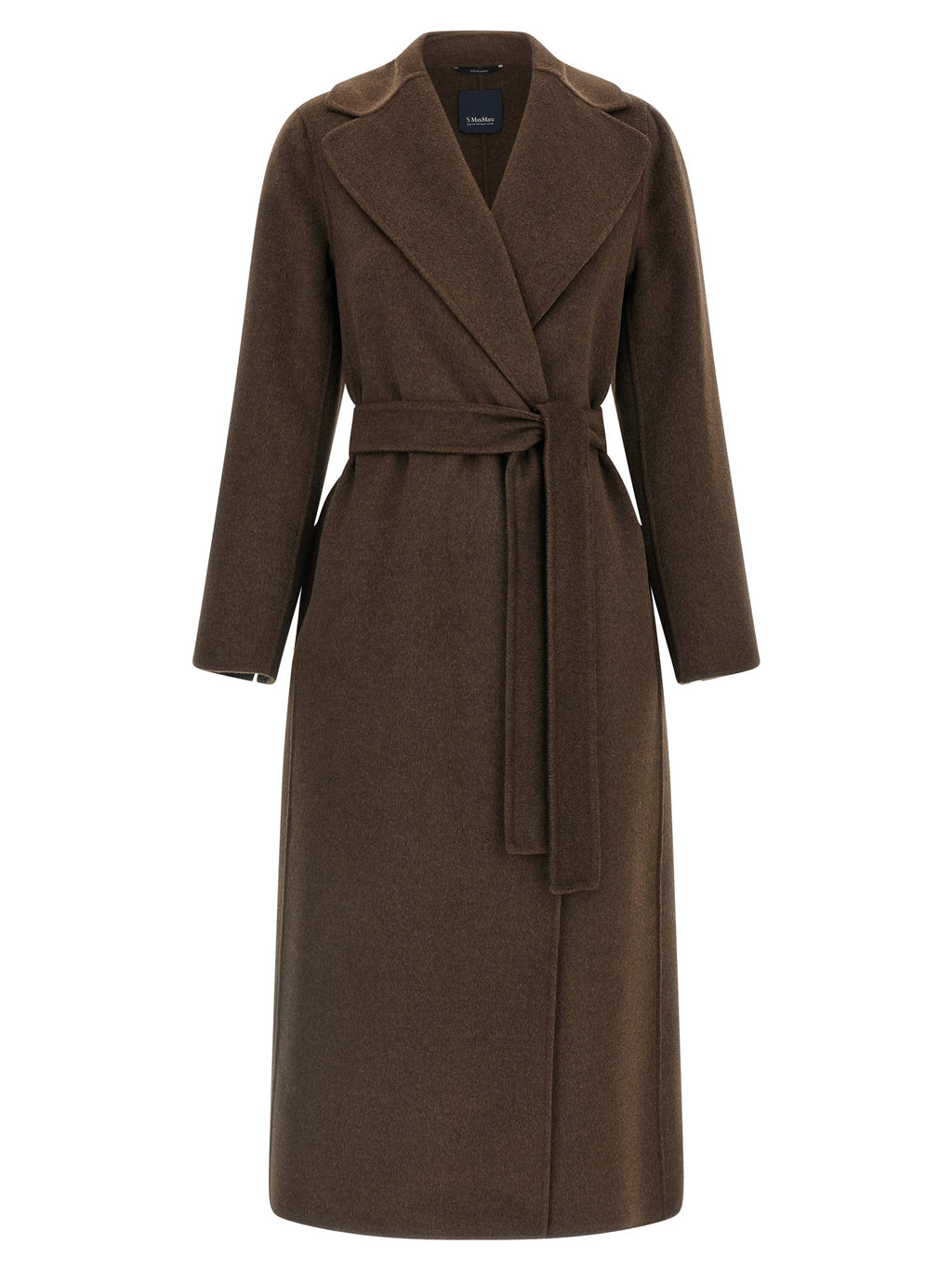 'S Max Mara Mantel aus reiner Schurwolle in Braun